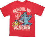 Monsters University School of Scaring Youth T Shirt