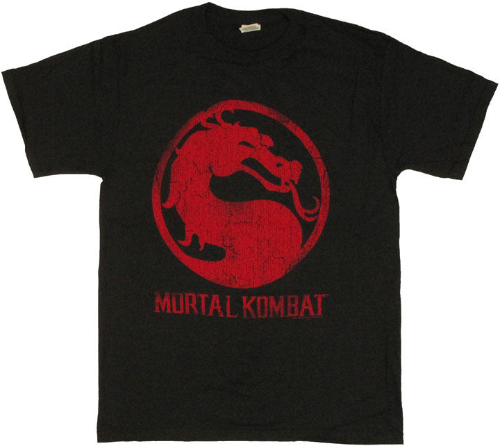 Mortal Kombat Red Logo T Shirt