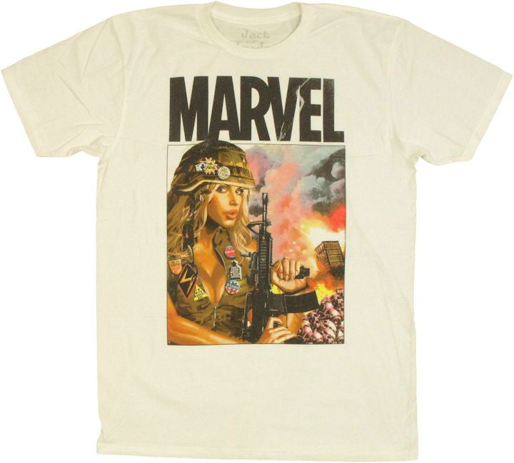 Ms Marvel Soldier T Shirt Sheer