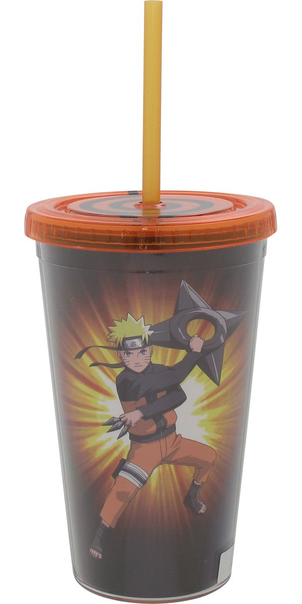 Naruto and Leaf Symbol Travel Cup