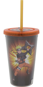 Naruto and Leaf Symbol Travel Cup