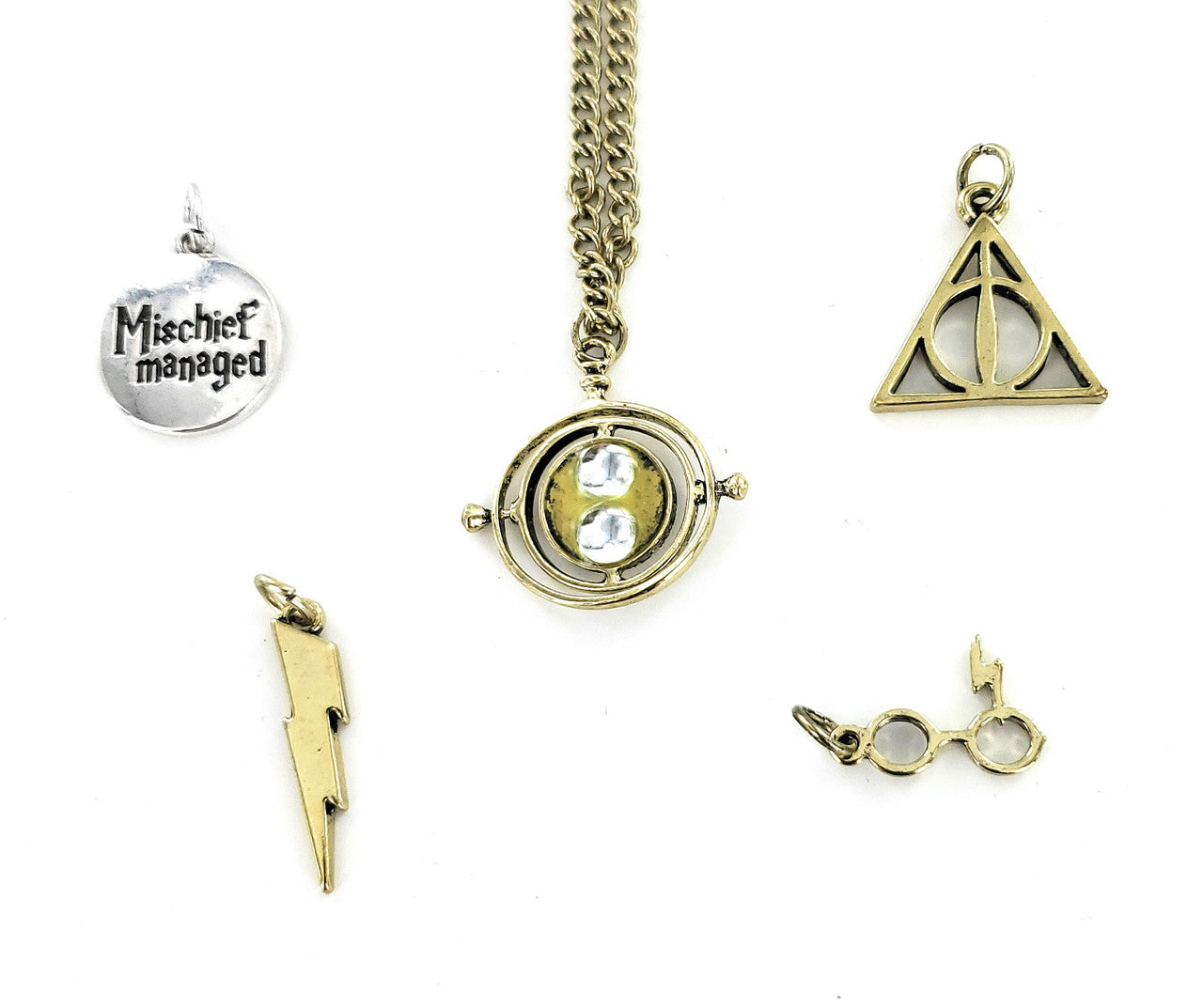 Harry Potter Emblems Multi Charm Necklace