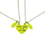 Batman Logo Partners Sweetheart Necklace Set