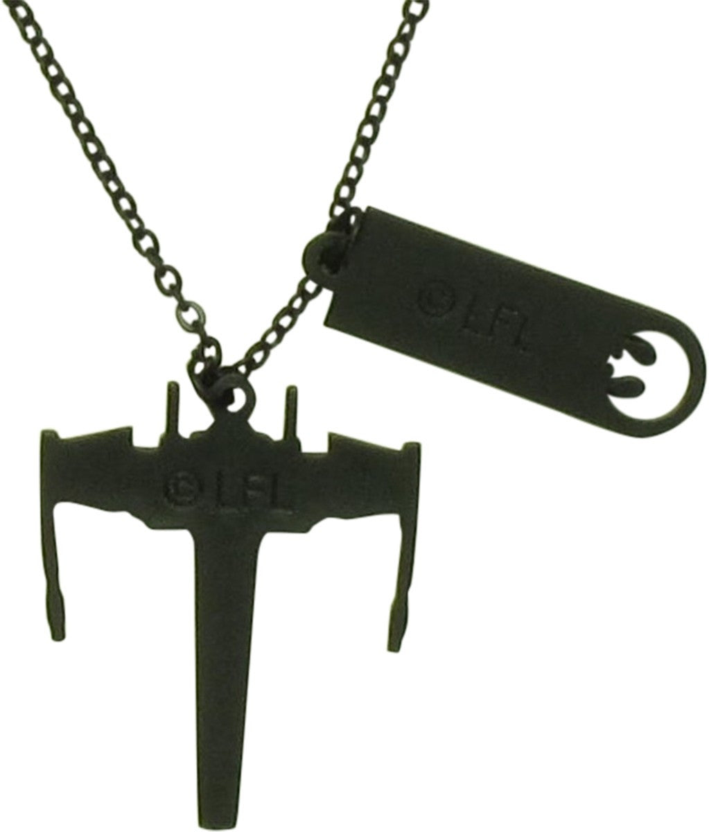 Star Wars Rebel Black Squadron X-Wing Necklace