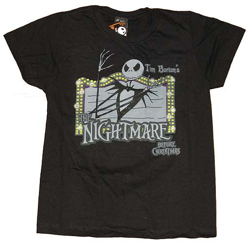 Nightmare Before Christmas Marquee Juniors Shirt