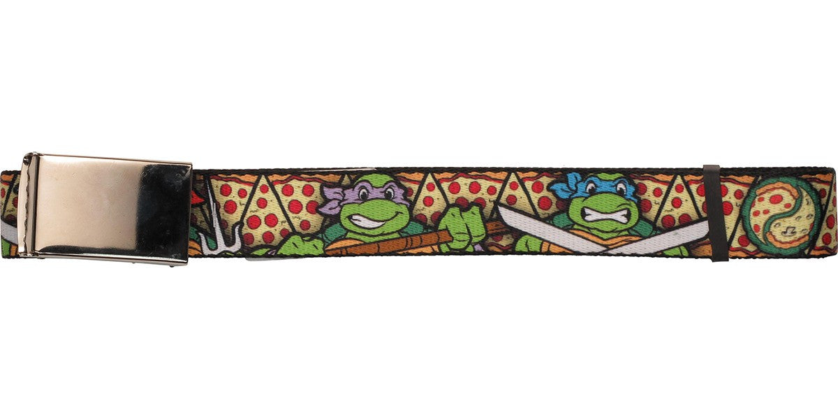 Ninja Turtles Characters Pizza Slices Mesh Belt