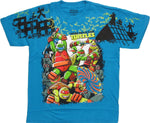 Ninja Turtles Fight Scene Youth T Shirt