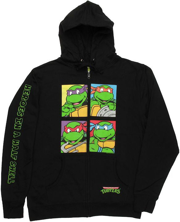 Ninja Turtles Group Squares Hoodie