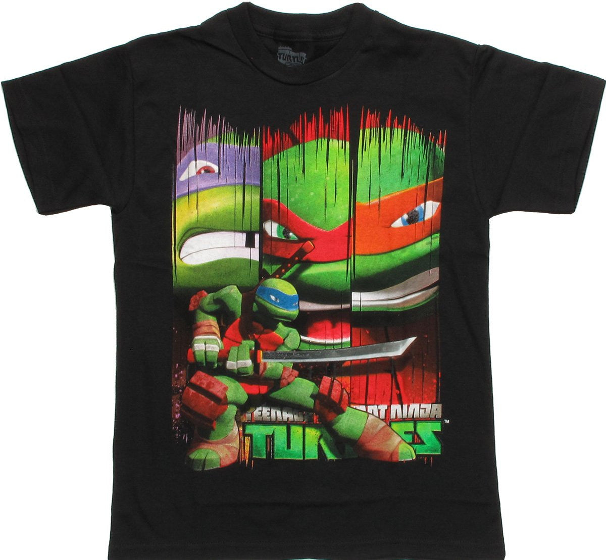 Ninja Turtles Leonardo Banners Youth T Shirt