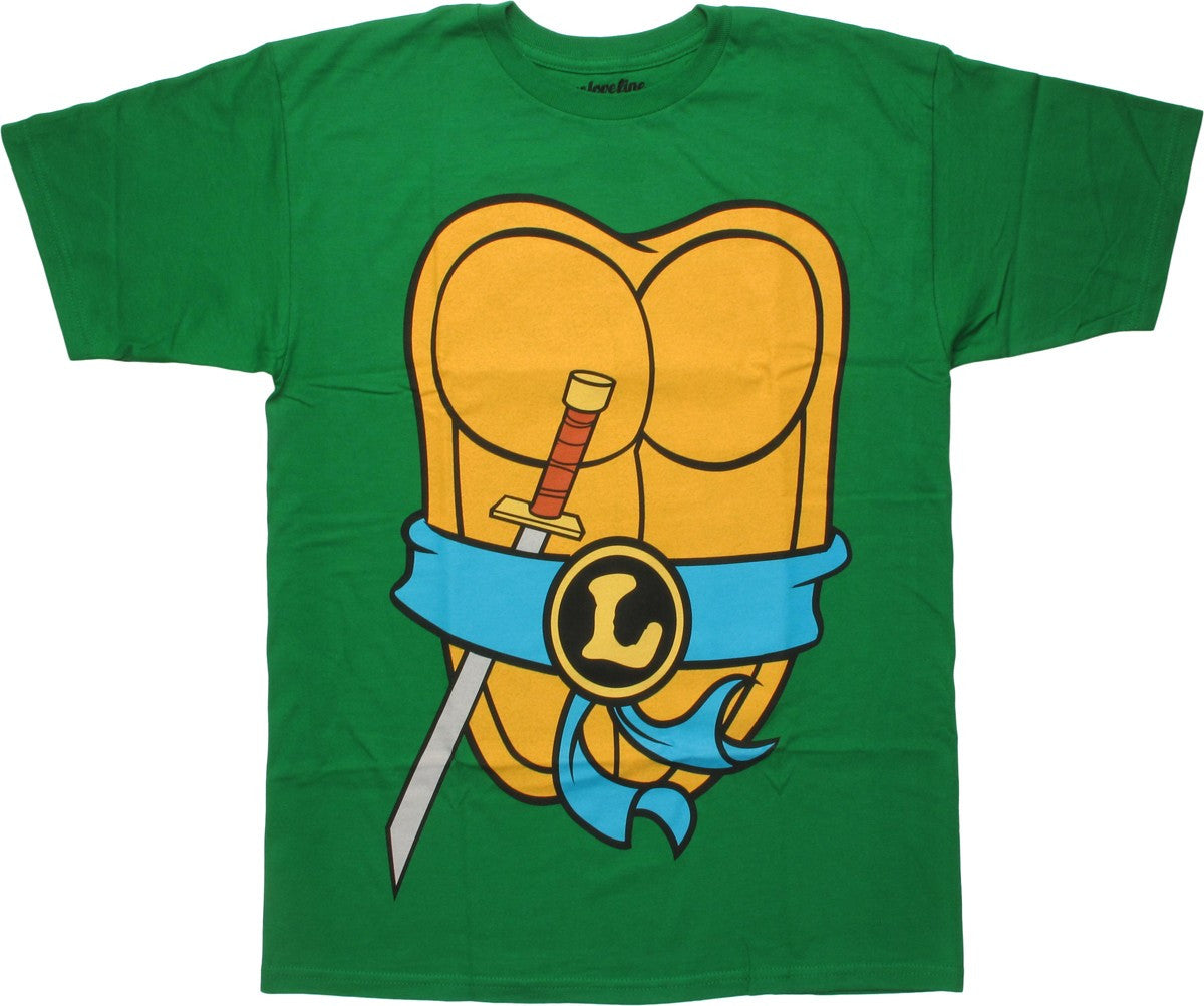 Ninja Turtles Leonardo Costume Mighty Fine T-Shirt
