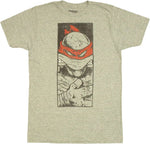 Ninja Turtles Raphael Panel T Shirt Sheer