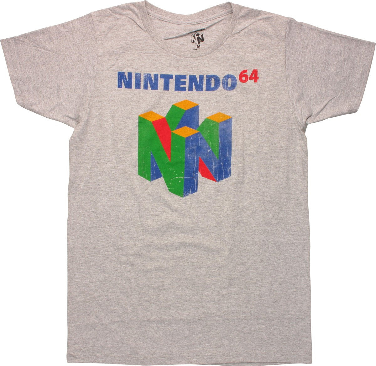 Nintendo 64 Cube Logo Heather T-Shirt