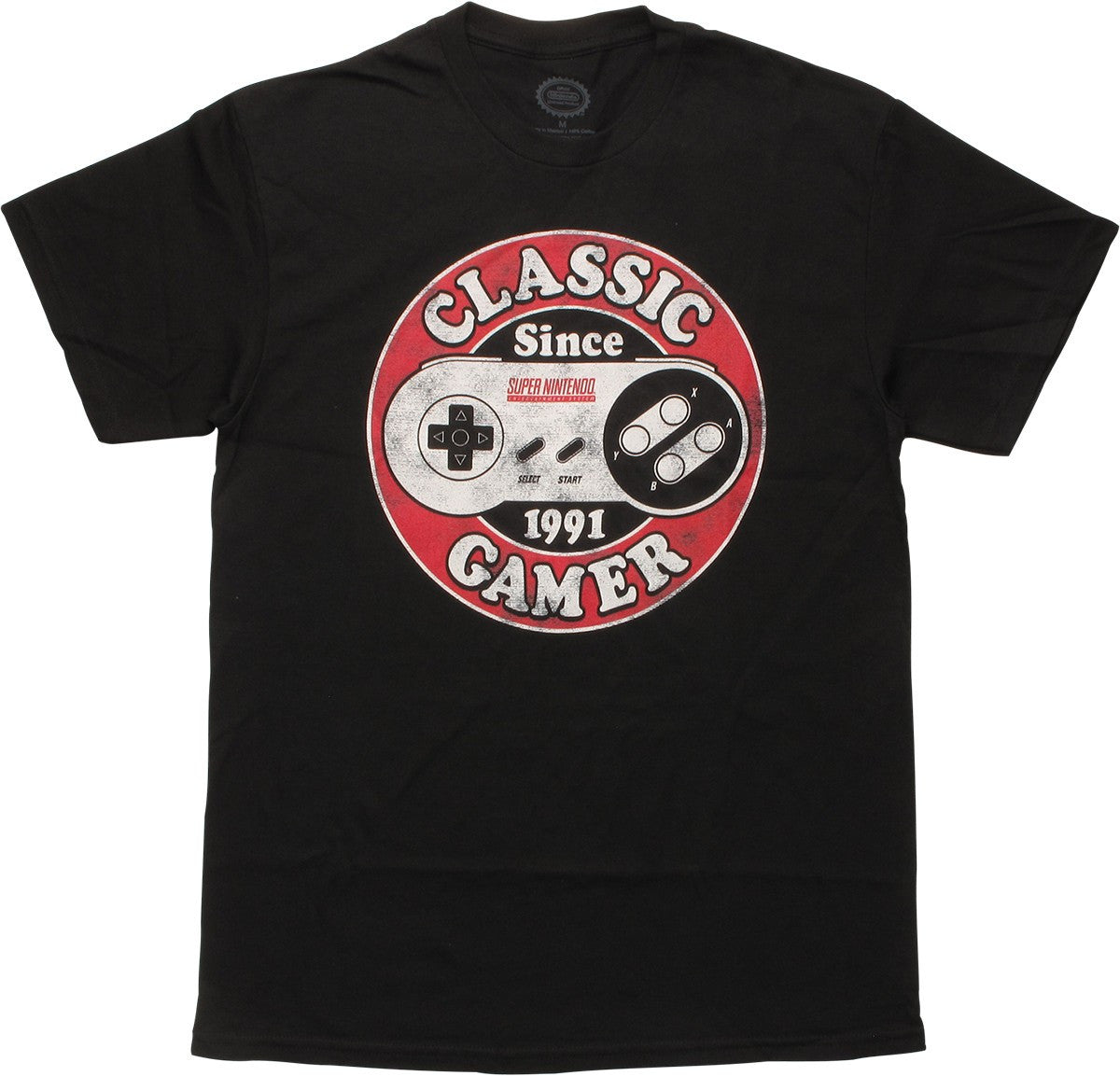 Nintendo Super NES Classic Gamer 1991 T-Shirt
