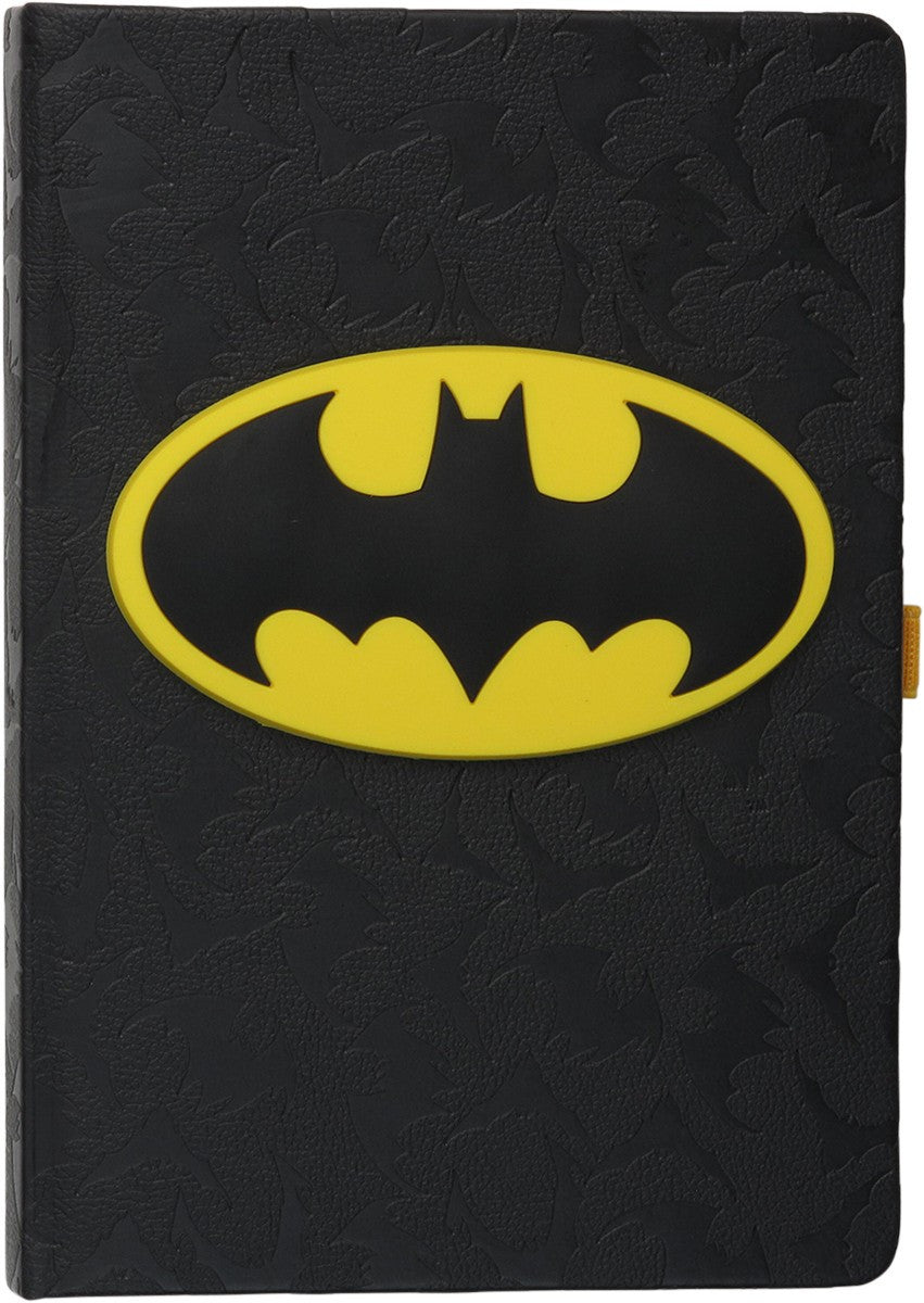 Batman 3D Rubber Logo Premium A5 Journal Notebook