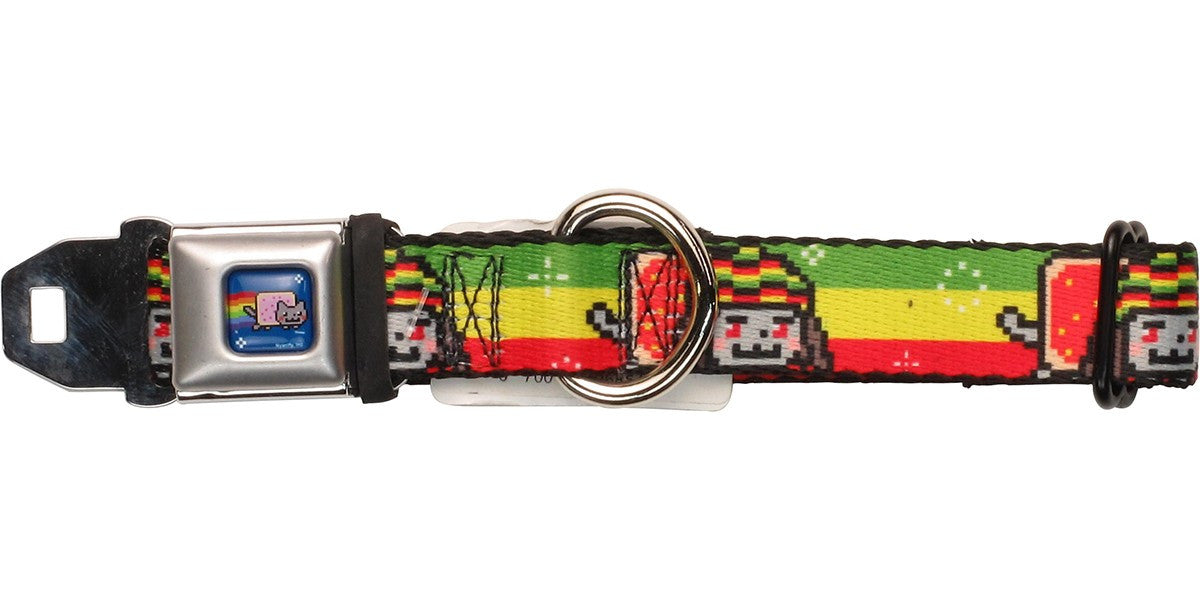 Nyan Cat Rastafarian Pet Collar
