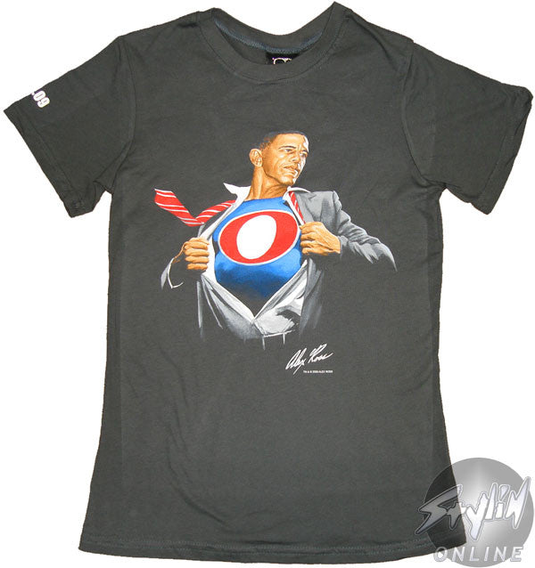Obama Super Gray Baby Tee