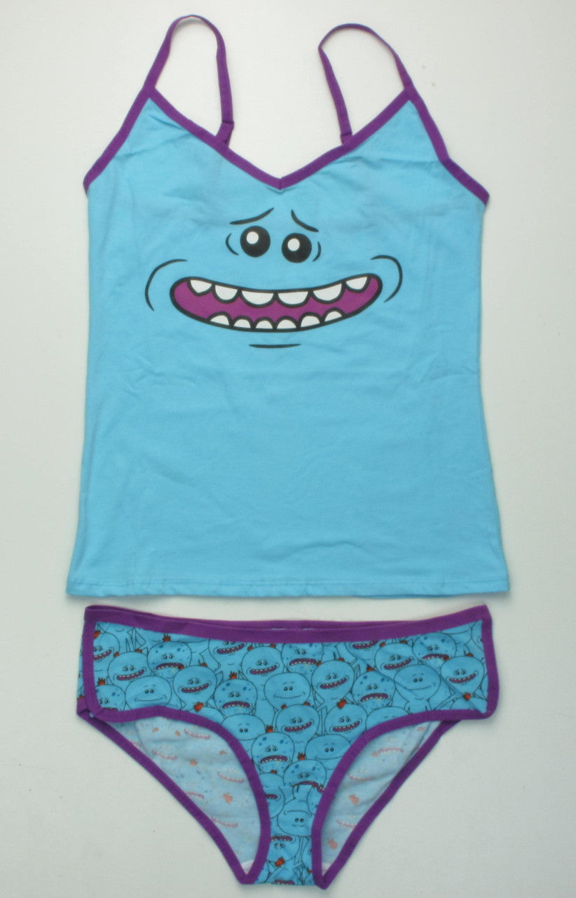 Rick And Morty Meseeks Tank Panty Set