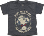 Peanuts Don't Talk I'm Undercover Toddler T-Shirt