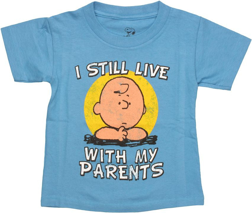 Peanuts Live With Parents Toddler T Shirt
