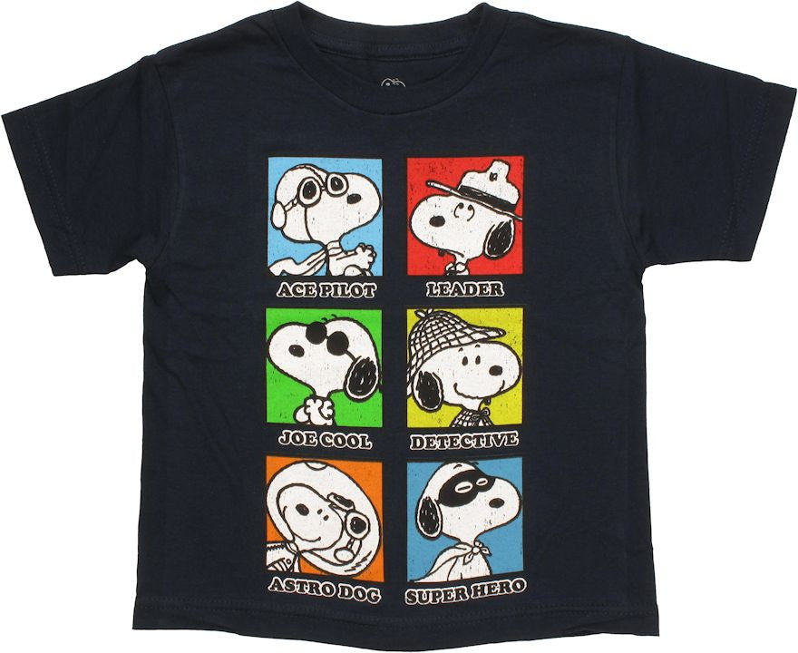 Peanuts Snoopy Careers Juvenile T Shirt