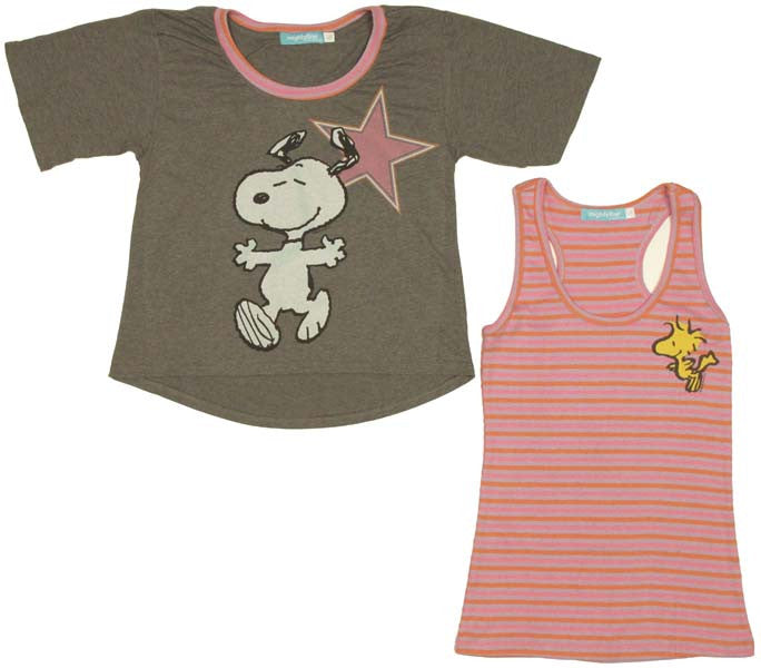 Peanuts Snoopy Star Ladies Tee Combo
