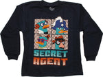 Phineas and Ferb Agent Long Sleeve Juvenile Shirt