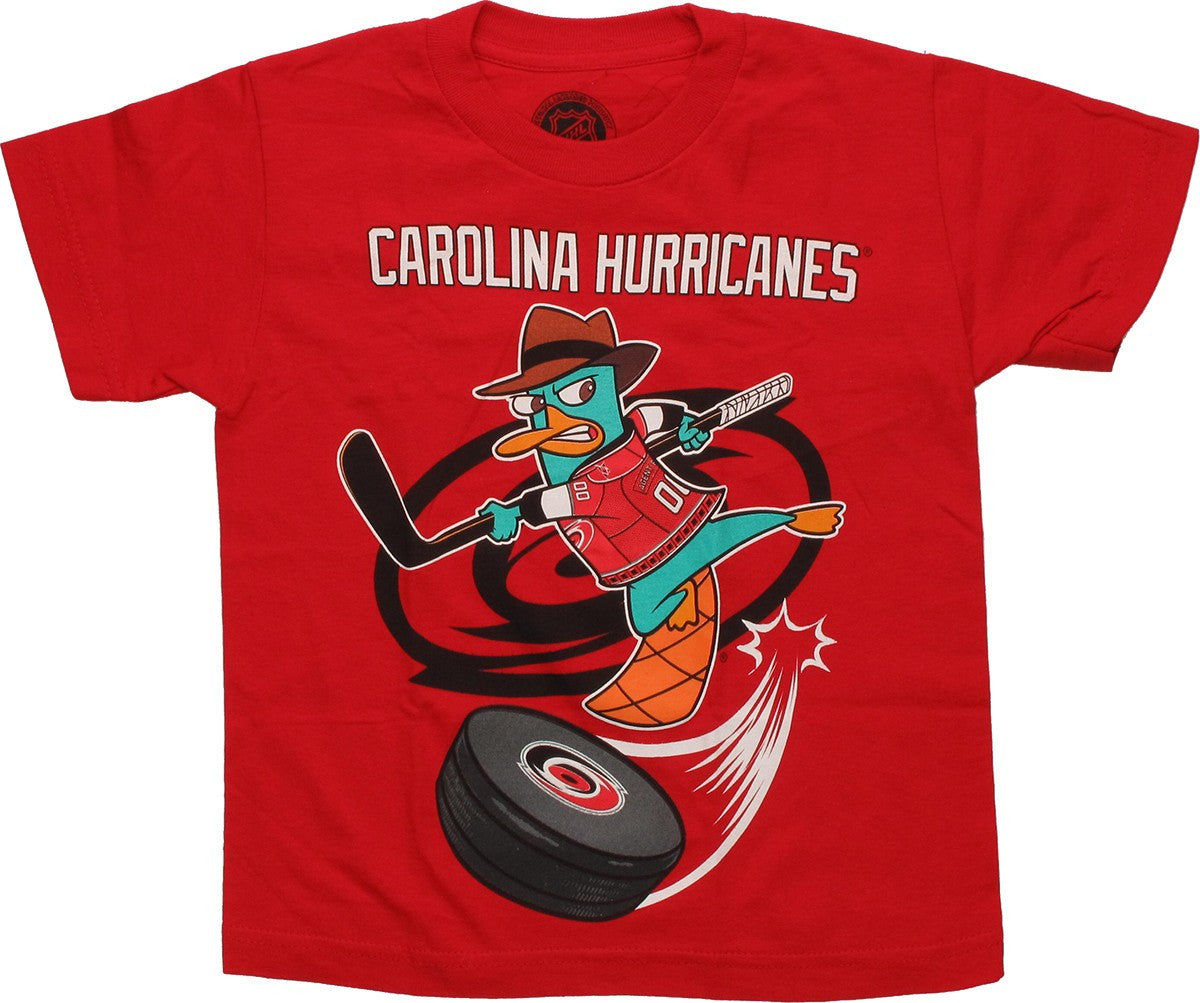 Phineas and Ferb Carolina Hurricanes Swoosh Juvenile T Shirt