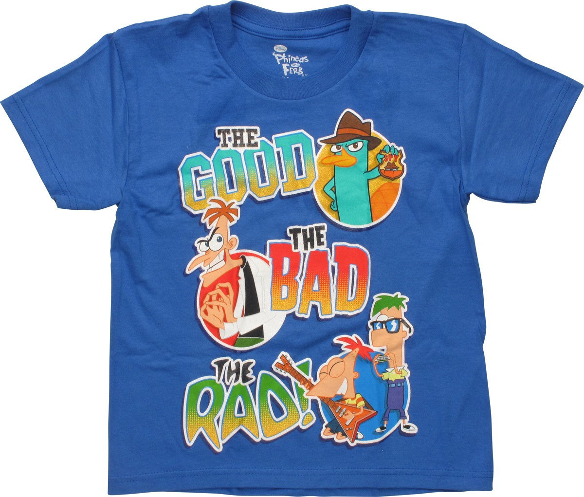 Phineas and Ferb Good Bad and Rad Juvenile T-Shirt