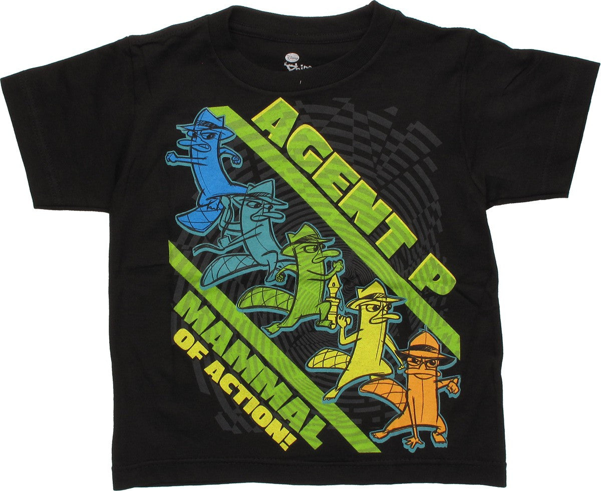 Phineas and Ferb P Mammal Action Juvenile T-Shirt