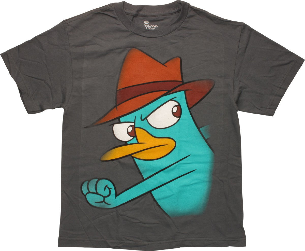 Phineas and Ferb Perry Look Behind Youth T-Shirt