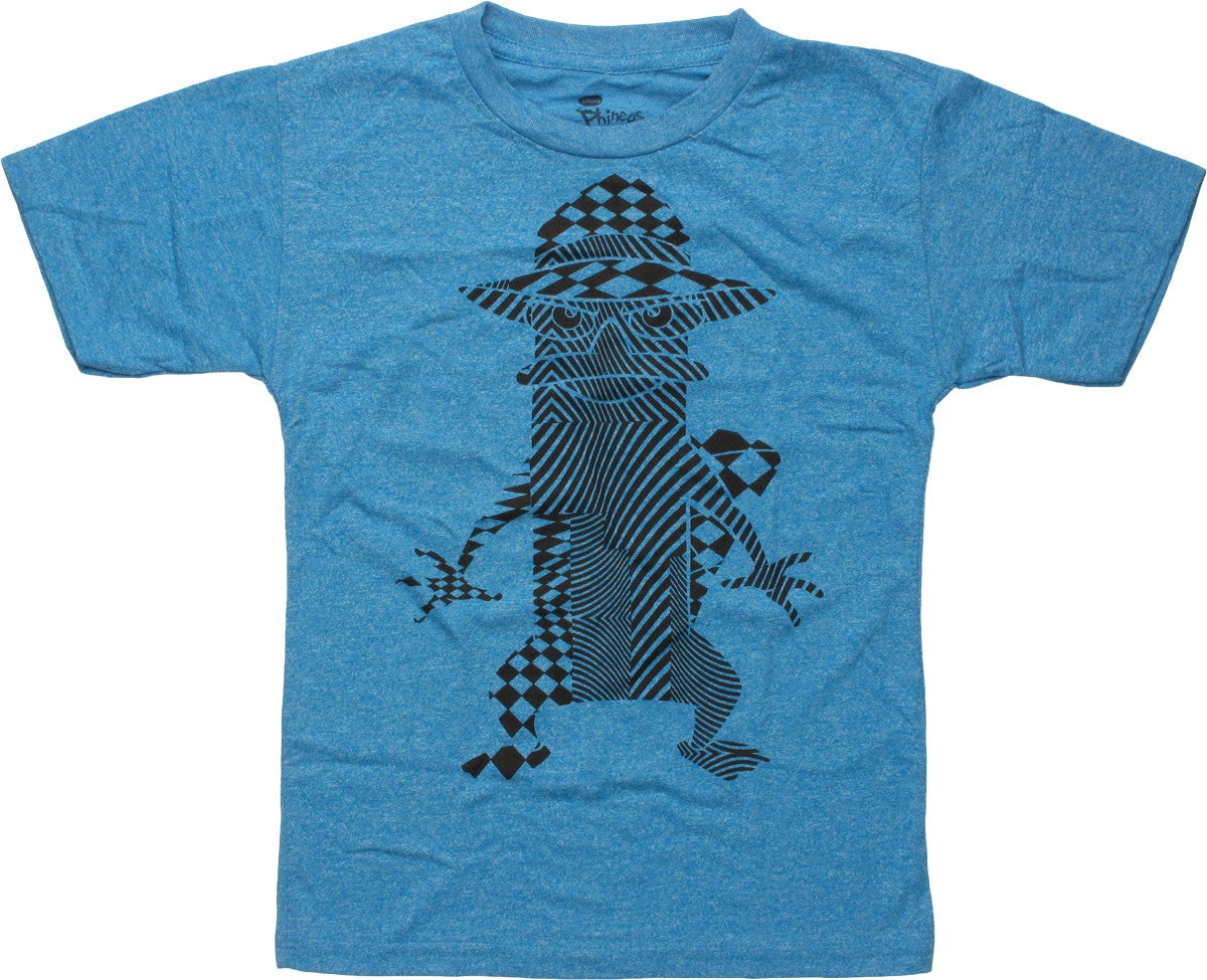Phineas and Ferb Perry Shape Art Juvenile T-Shirt