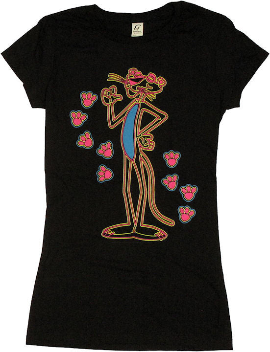 Pink Panther Neon Prints Baby Tee