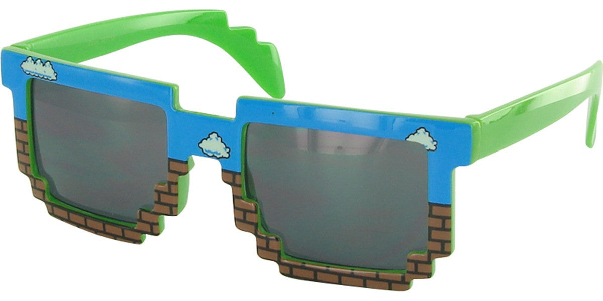 Pixel Bricks Sky Glasses