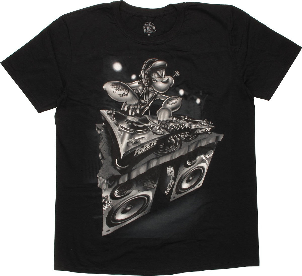 Popeye DJ Turn Table Spinning T-Shirt