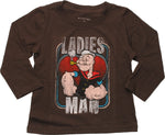 Popeye Ladies Man Long Sleeve Toddler T-Shirt