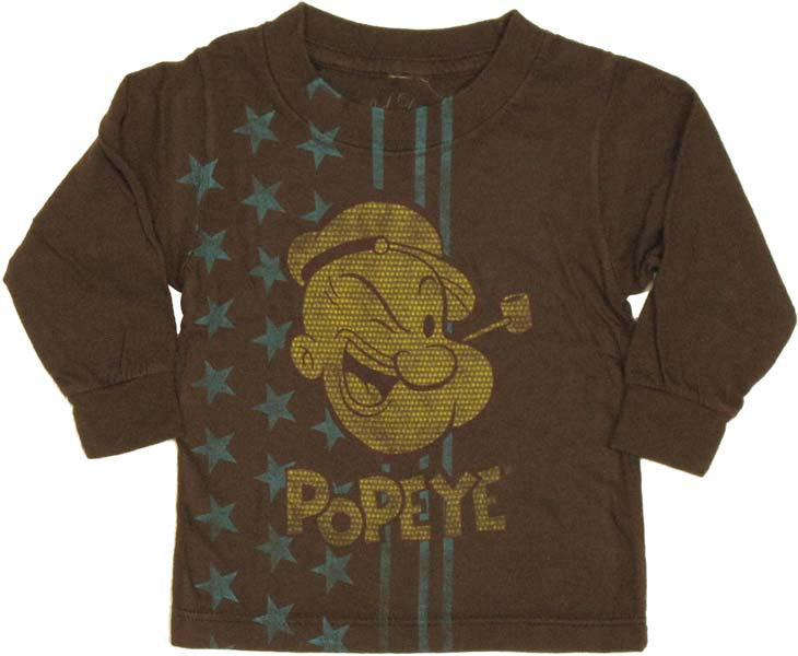 Popeye Stars Long Sleeve Infant T Shirt