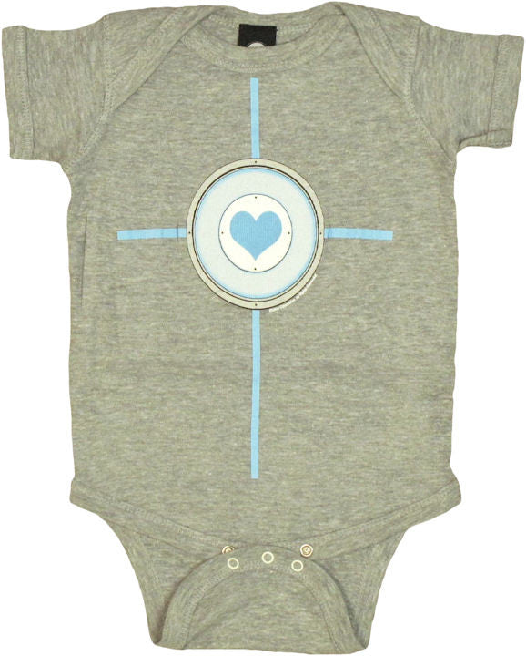 Portal 2 Blue Companion Cube Snap Suit