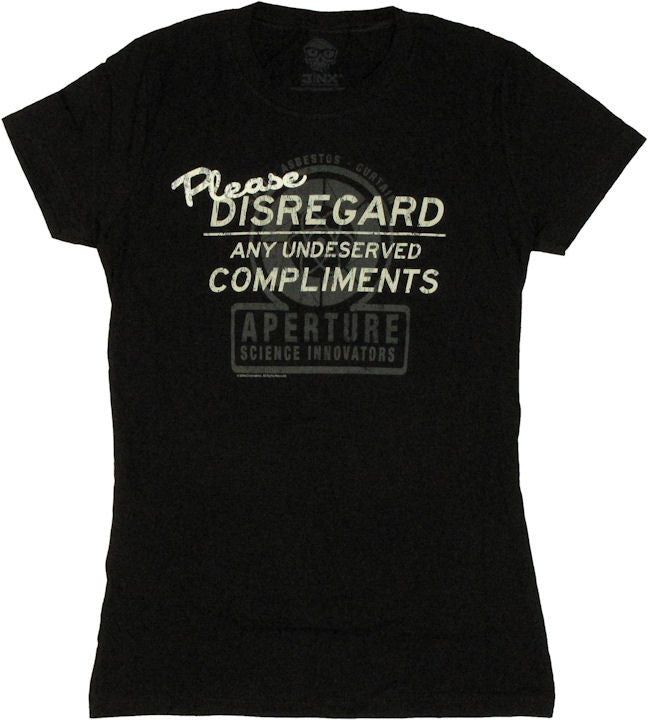 Portal Undeserved Compliments Baby Tee