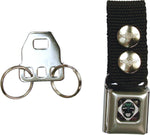 Power Rangers Black Ranger Buckle Keychain