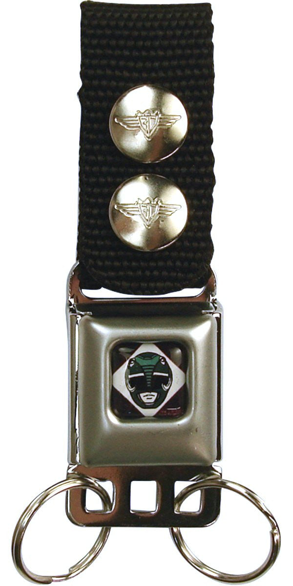Power Rangers Black Ranger Buckle Keychain