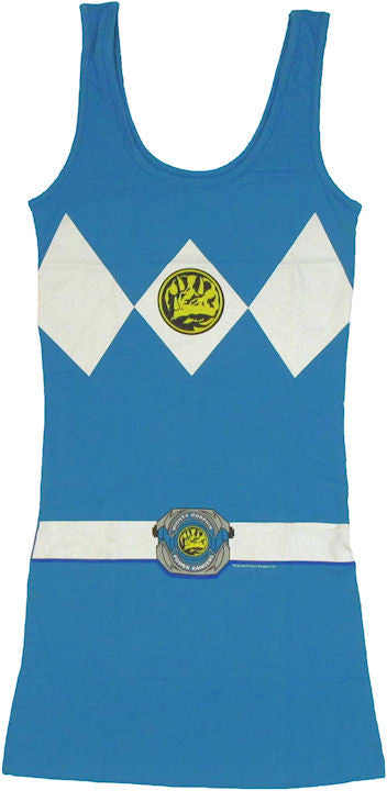 Power Rangers Blue Costume Tank Top Dress
