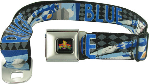 Power Rangers Blue Deco Diamonds Seatbelt Mesh Belt