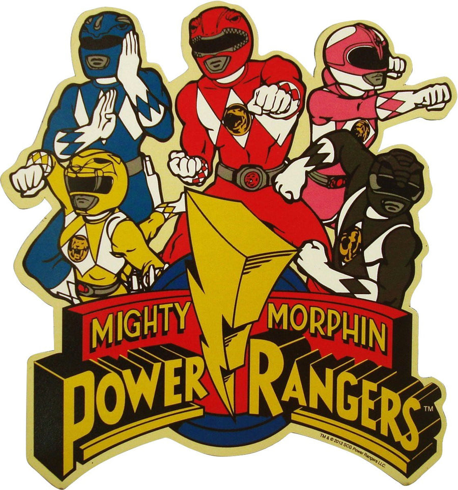 Power Rangers Group Over Logo Magnet – Stylin Online