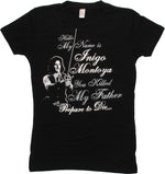 Princess Bride Inigo Words Baby Tee