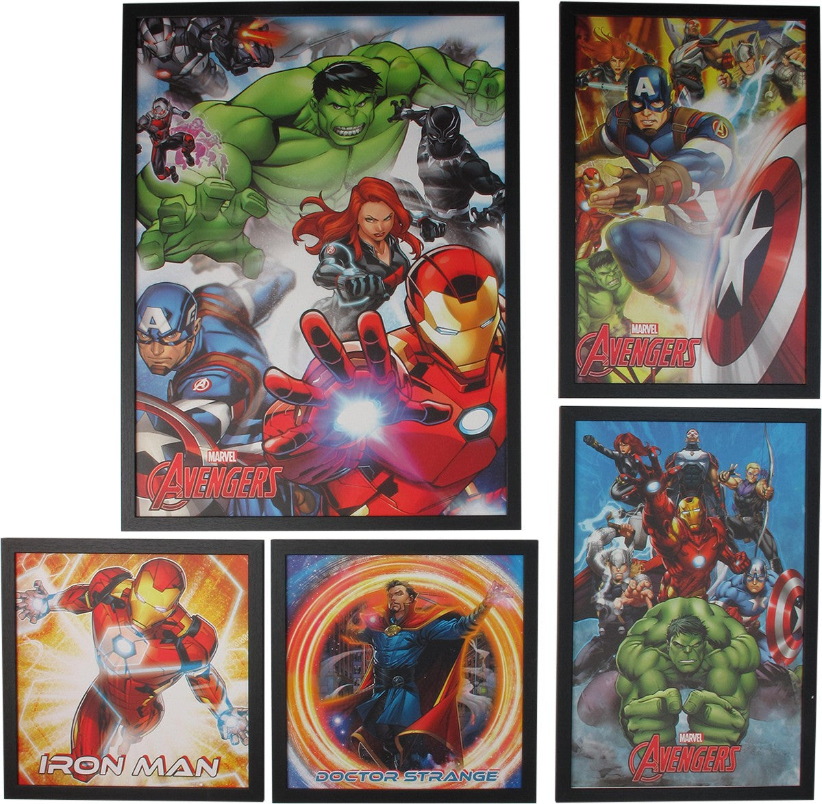 Avengers Iconic Heroes Framed Print Artwork Set