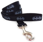 Batman Silver Logos Black Wrap 4 Foot Pet Leash