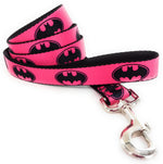 Batman Black Logo Pink Wrap 4 Foot Pet Leash