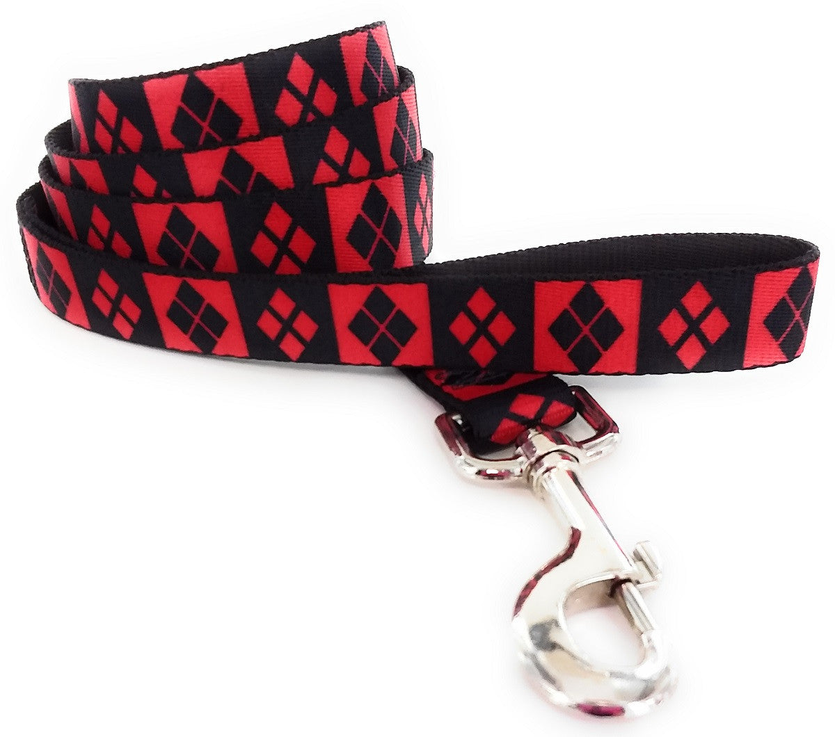 Harley Quinn Diamond Logos Wrap 4 Foot Pet Leash
