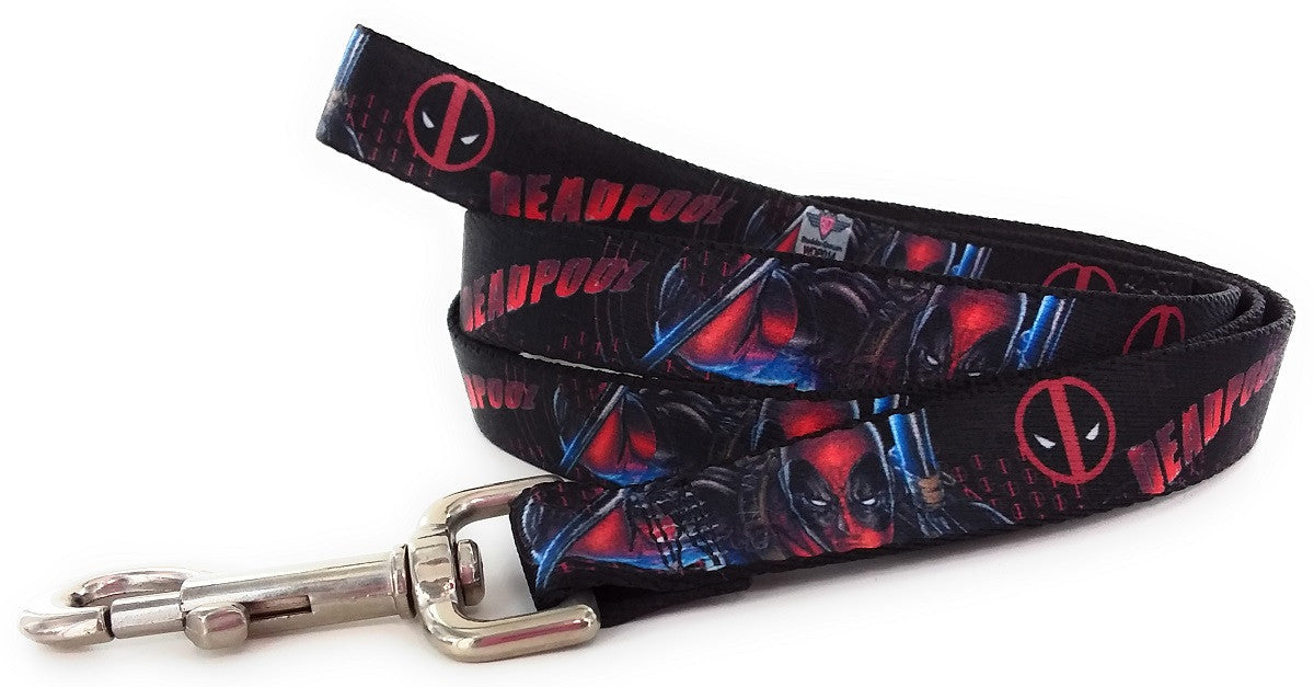 Deadpool Logo Name Wrap 4 Foot Pet Leash