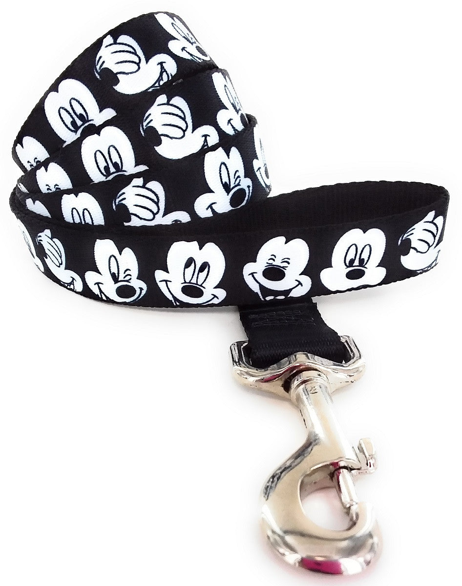 Mickey Mouse Face Expressions Wrap 4 Ft Pet Leash